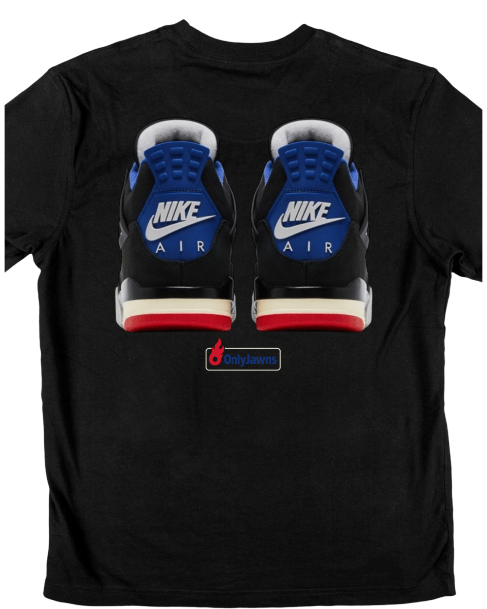 Jordan 4 Rare Air NIKE AIR - Original Jawns - Black T-Shirt - T-Shirt - Jawns on Fire Sneakers & Shoes