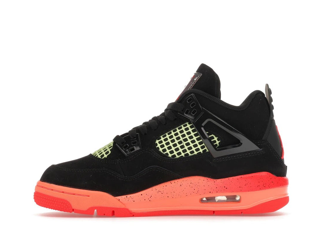 Jordan 4 Retro Black Infrared Barely Volt (GS) - Sneakers - Jawns on Fire Sneakers & Shoes