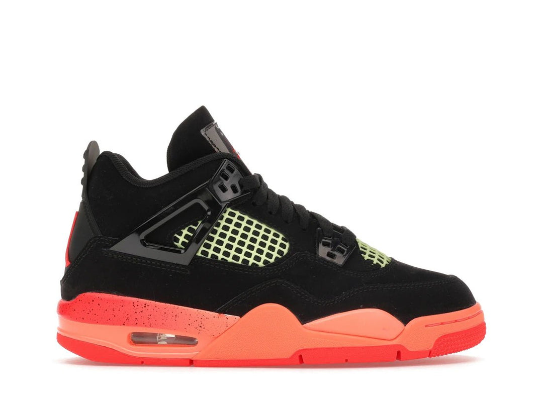 Jordan 4 Retro Black Infrared Barely Volt (GS) - Sneakers - Jawns on Fire Sneakers & Shoes
