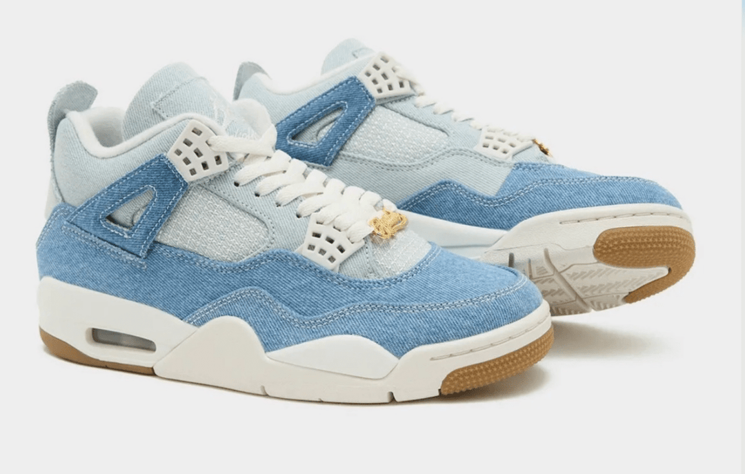 Jordan 4 Retro TEX Denim Worn Blue (Women's) - Sneakers - Jawns on Fire Sneakers & Shoes