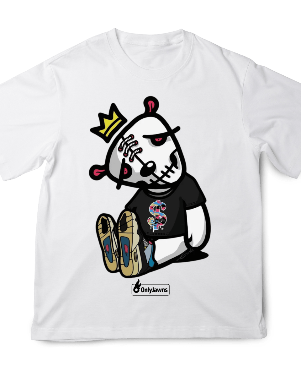 Jordan 4 Union Noir Sad Skeleton - Original Jawns - White T-Shirt - T-Shirt - Jawns on Fire Sneakers & Shoes