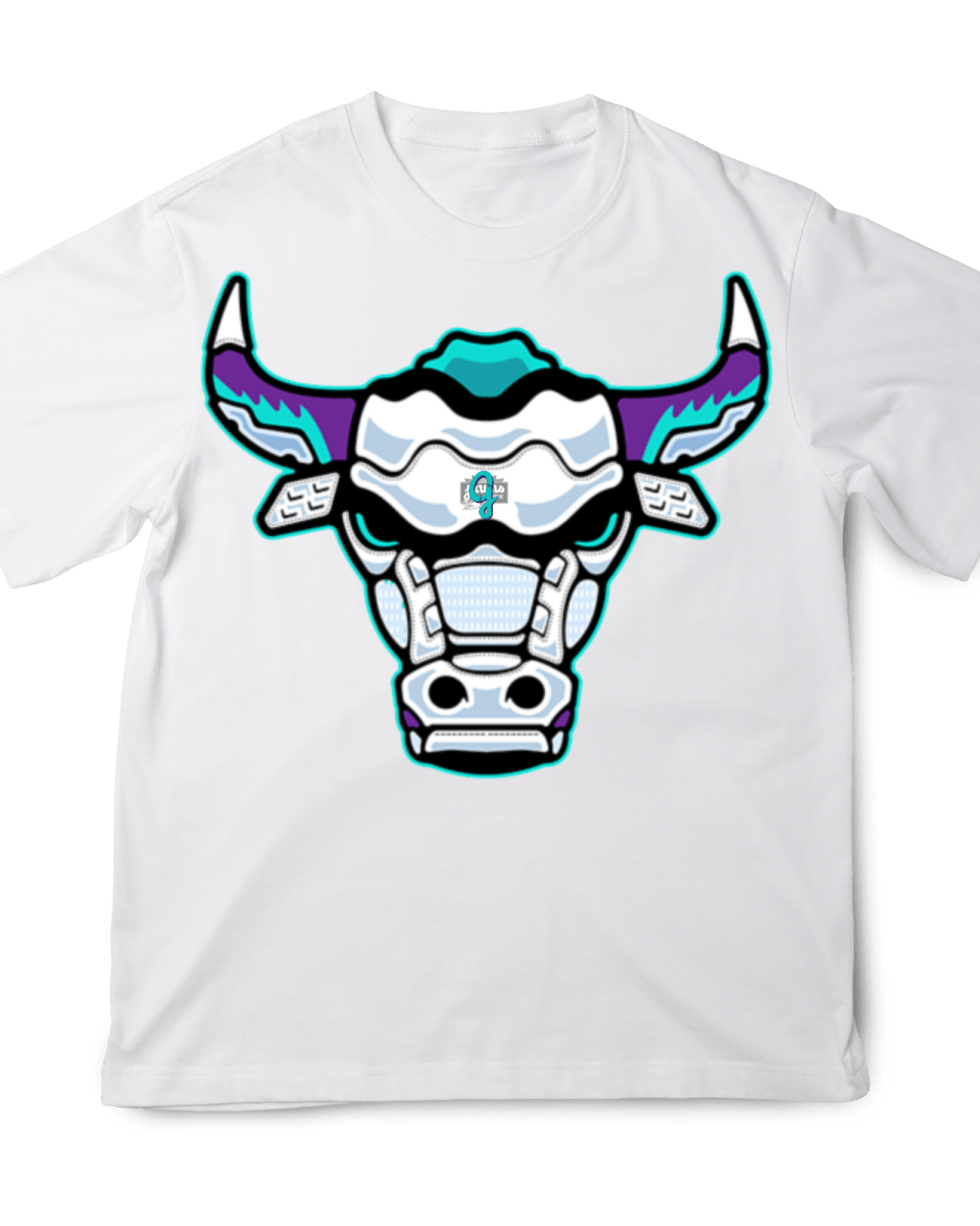 Jordan 5 Grape Angry Bull - Original Jawns - White T-Shirt - T-Shirt - Jawns on Fire Sneakers & Shoes