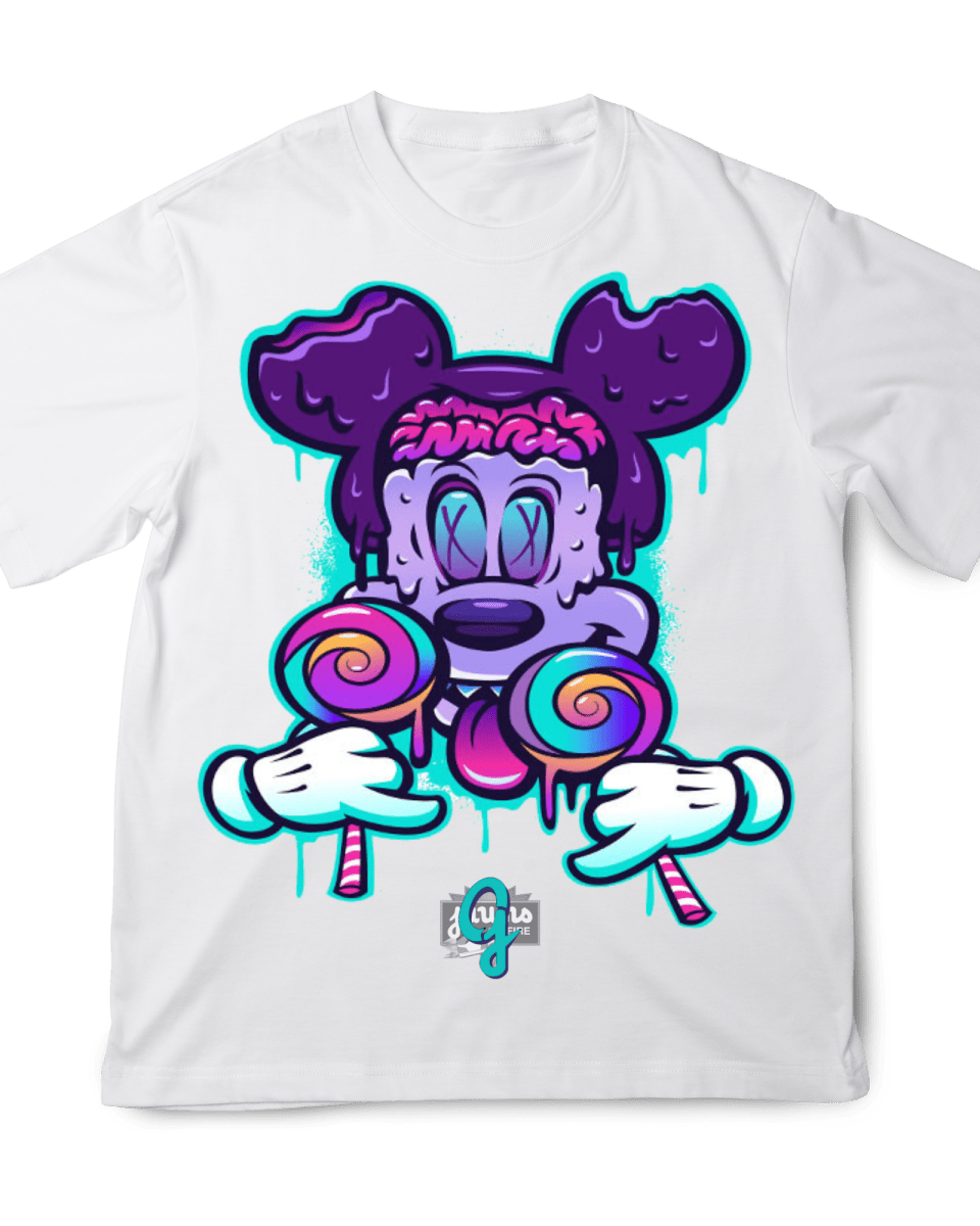 Jordan 5 Grape Crazy Mickey - Original Jawns - White T-Shirt - T-Shirt - Jawns on Fire Sneakers & Shoes
