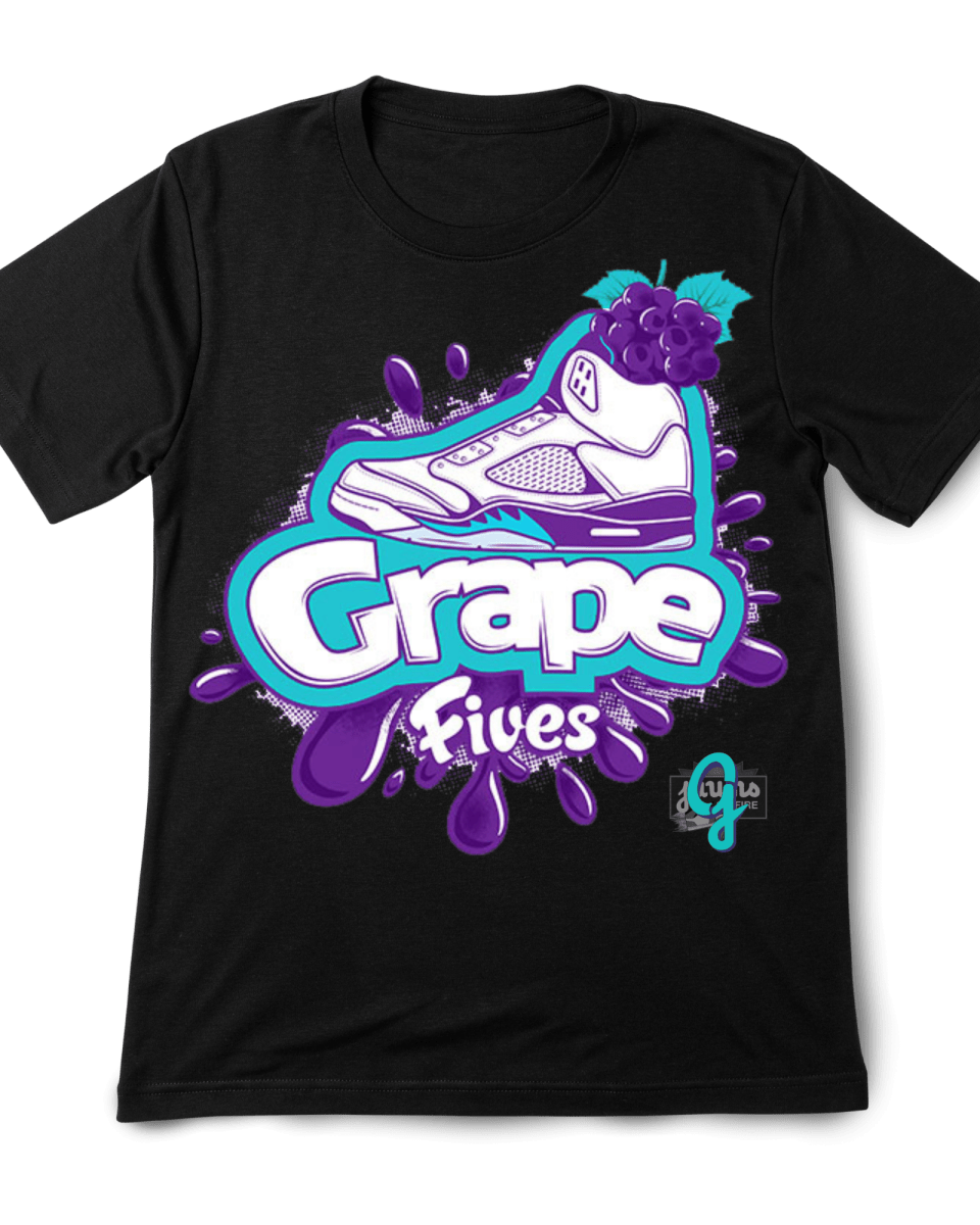 Jordan 5 Grape Splatter - Original Jawns - Black T-Shirt - T-Shirt - Jawns on Fire Sneakers & Shoes