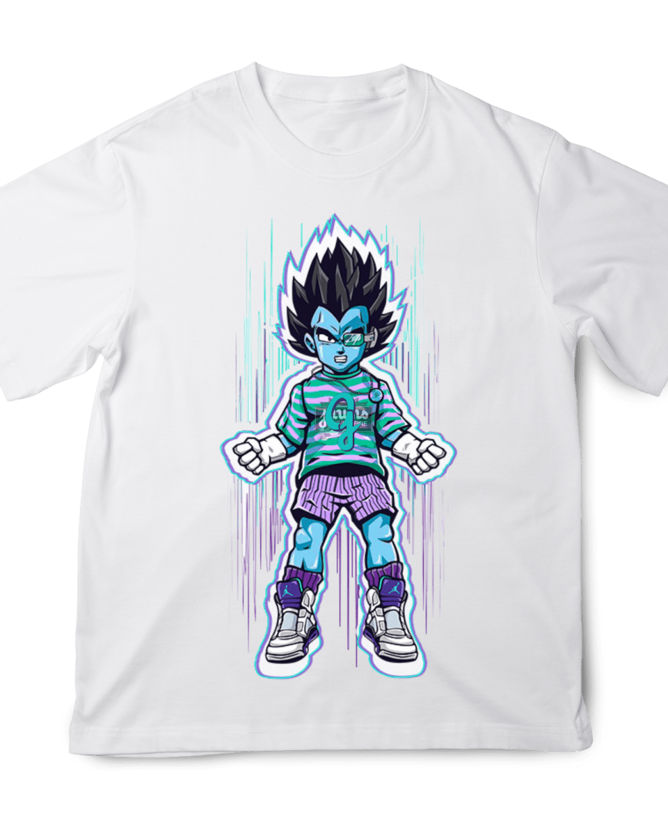 Jordan 5 Grape Super Saiyan Goku - Original Jawns - White T-Shirt - T-Shirt - Jawns on Fire Sneakers & Shoes