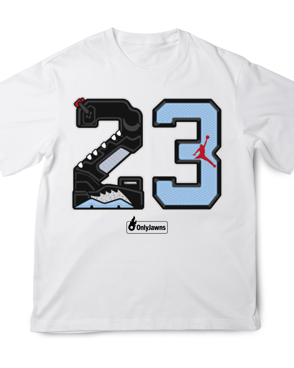 Jordan 5 Metallic 23 - Original Jawns - White T-Shirt - T-Shirt - Jawns on Fire Sneakers & Shoes