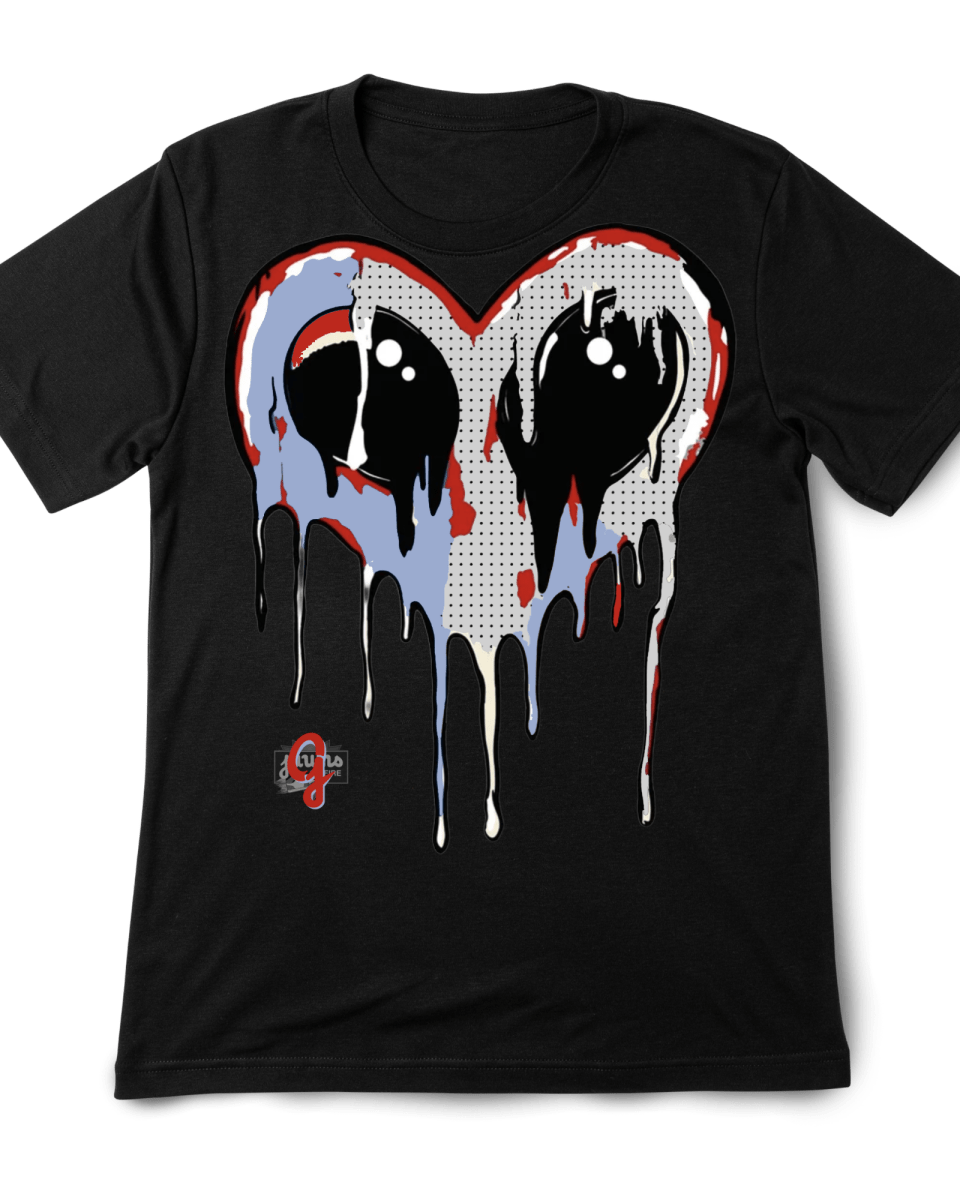Jordan 5 Reimagined Drippy Heart - Original Jawns - Black T-Shirt - T-Shirt - Jawns on Fire Sneakers & Shoes