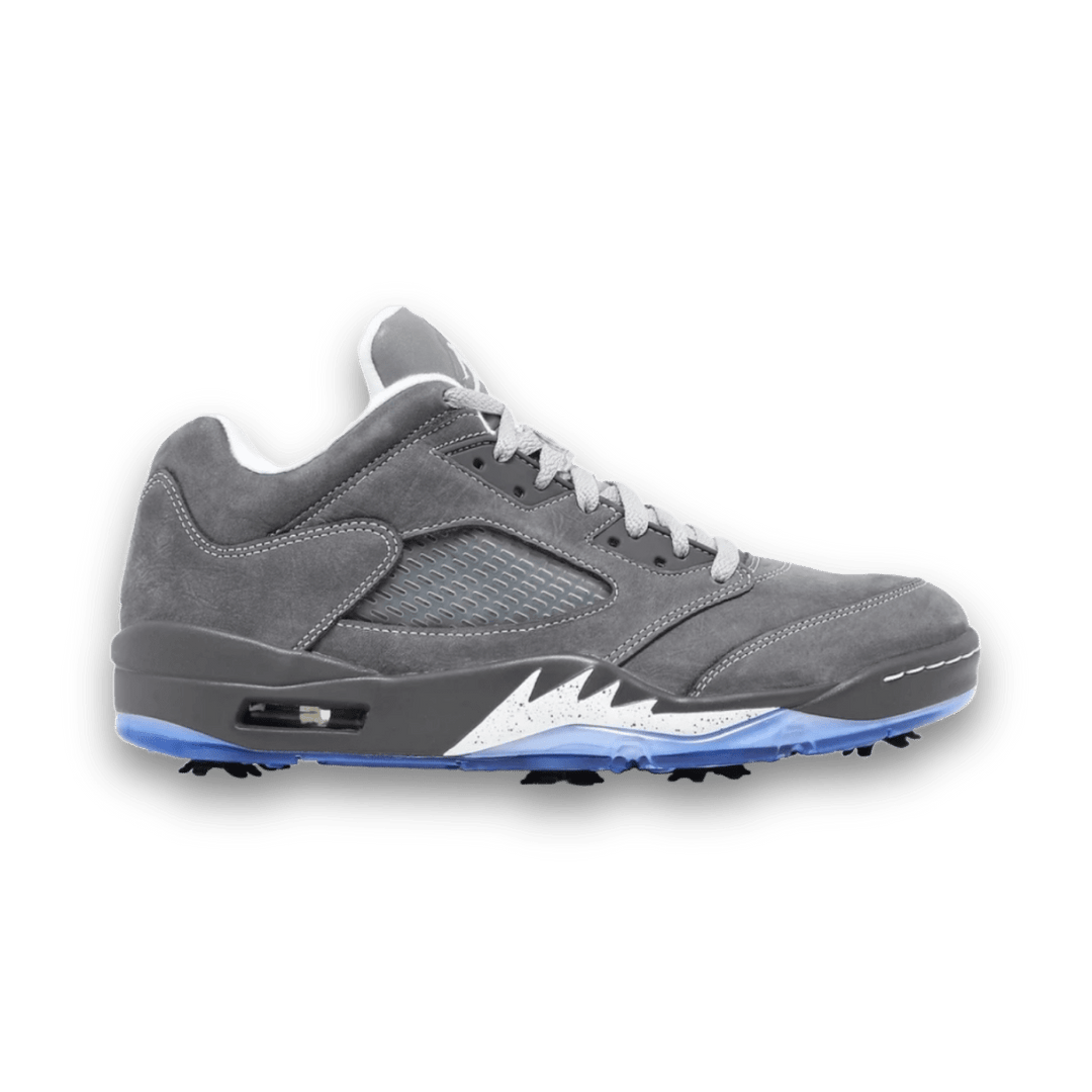 Jordan Jordan 5 Retro Low Golf Wolf Grey - Grade School Golf Jordan Jordan 5 Retro Low Golf Wolf Grey - Grade School Golf