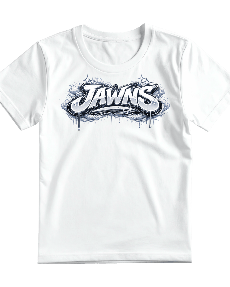 Jordan 5 White Metallic Reimagined JAWNS - White T-Shirt - T-Shirt - Jawns on Fire Sneakers & Shoes
