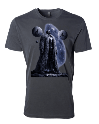 Jordan 5 Wolf Grey - Skeletor Wolf God T-Shirt - Carbon Black - Only Jawns