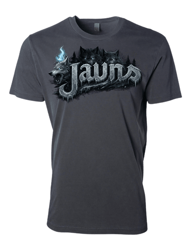 Jordan 5 Wolf Grey - Wolf Jawns T-Shirt - Carbon Black - Only Jawns