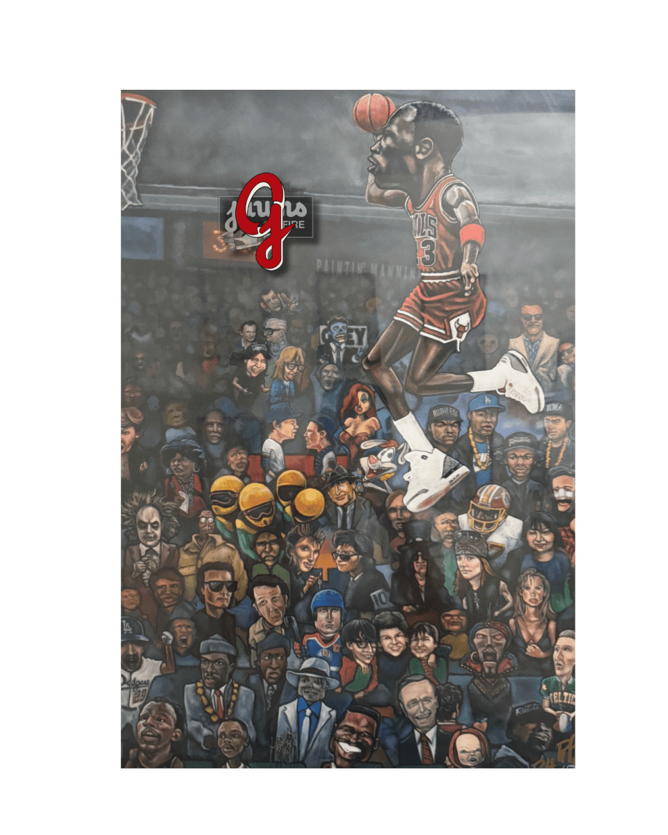 Jordan SLAM 80's Celebrities - Original Jawns - White T-Shirt - T-Shirt - Jawns on Fire Sneakers & Shoes