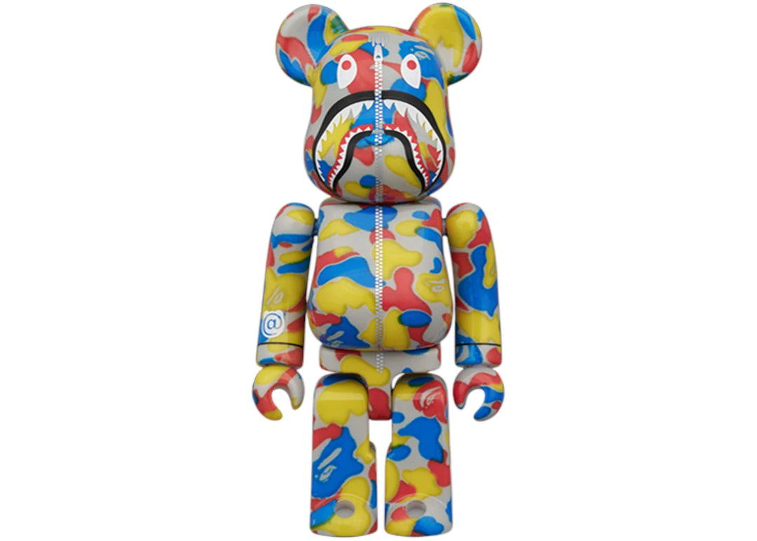 Bearbrick BAPE(R) CAMO SHARK MCT 30th ANNIV. 100% & 400% 3 PCS SET 100% & 400% Set