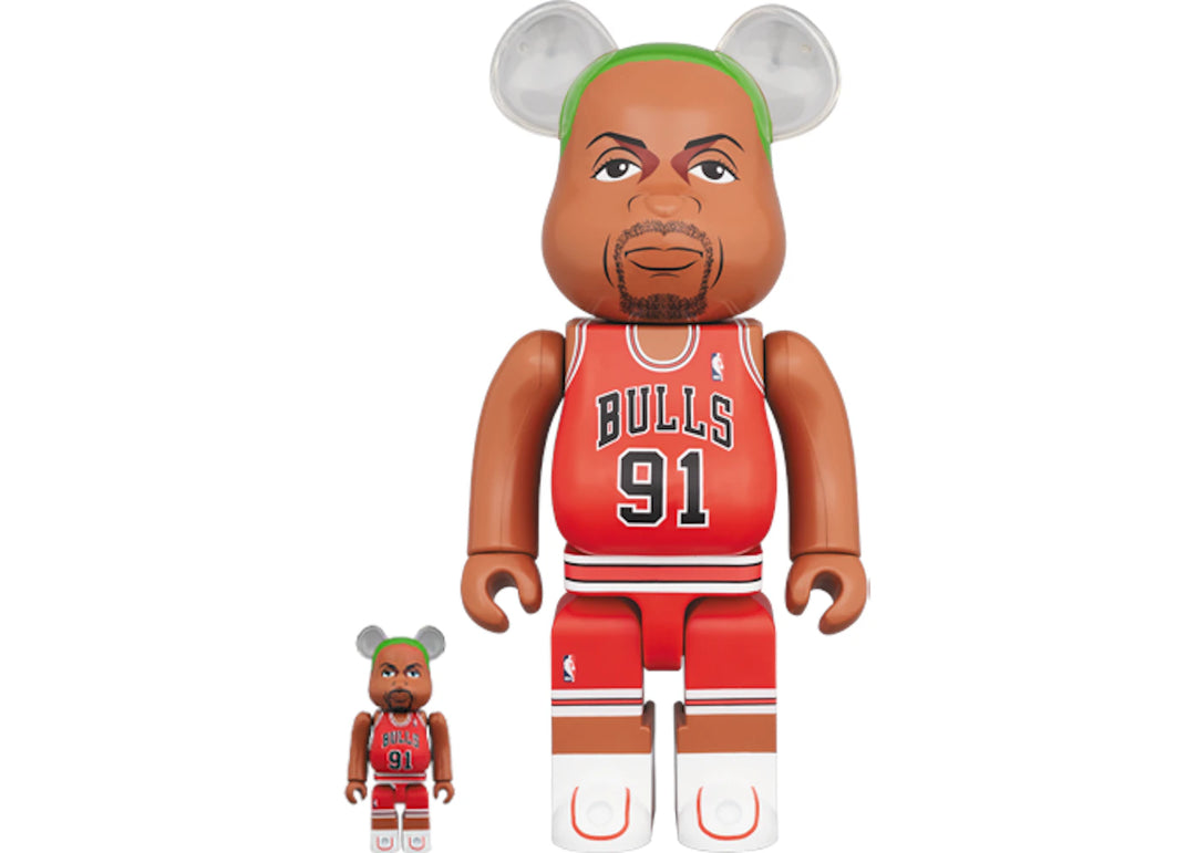 Bearbrick Dennis Rodman (Chicago Bulls) 100% &amp; 400% Set