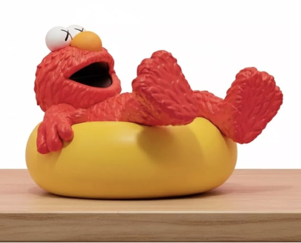 KAWS X SESAME STREET WATER PARADE ELMO - Collectibles - Jawns on Fire Sneakers & Shoes