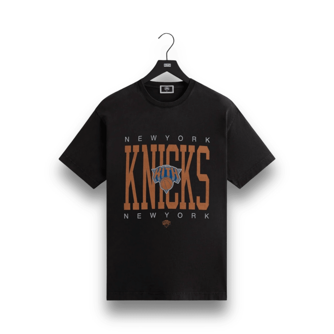 Kith New York Knicks Home Court Vintage Tee - Black - Clothing - Mens - Jawns on Fire Sneakers & Shoes