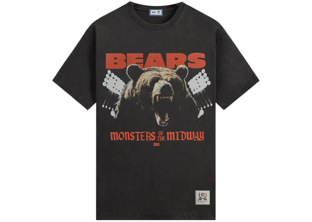 Kith x NFL Chicago Bears Photo Vintage Jones Tee Black - Clothing - Mens - Jawns on Fire Sneakers & Shoes
