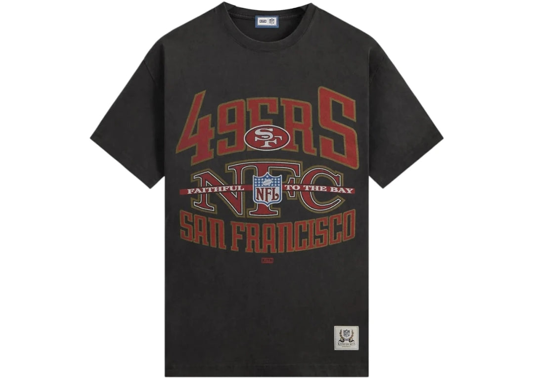 Kith x NFL San Francisco 49ers XXL Vintage Jones Tee Black - Clothing - Mens - Jawns on Fire Sneakers &amp; Shoes