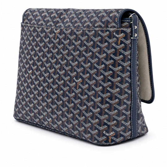 Goyard MM Belvédère Messenger Navy Crossbody Bag
