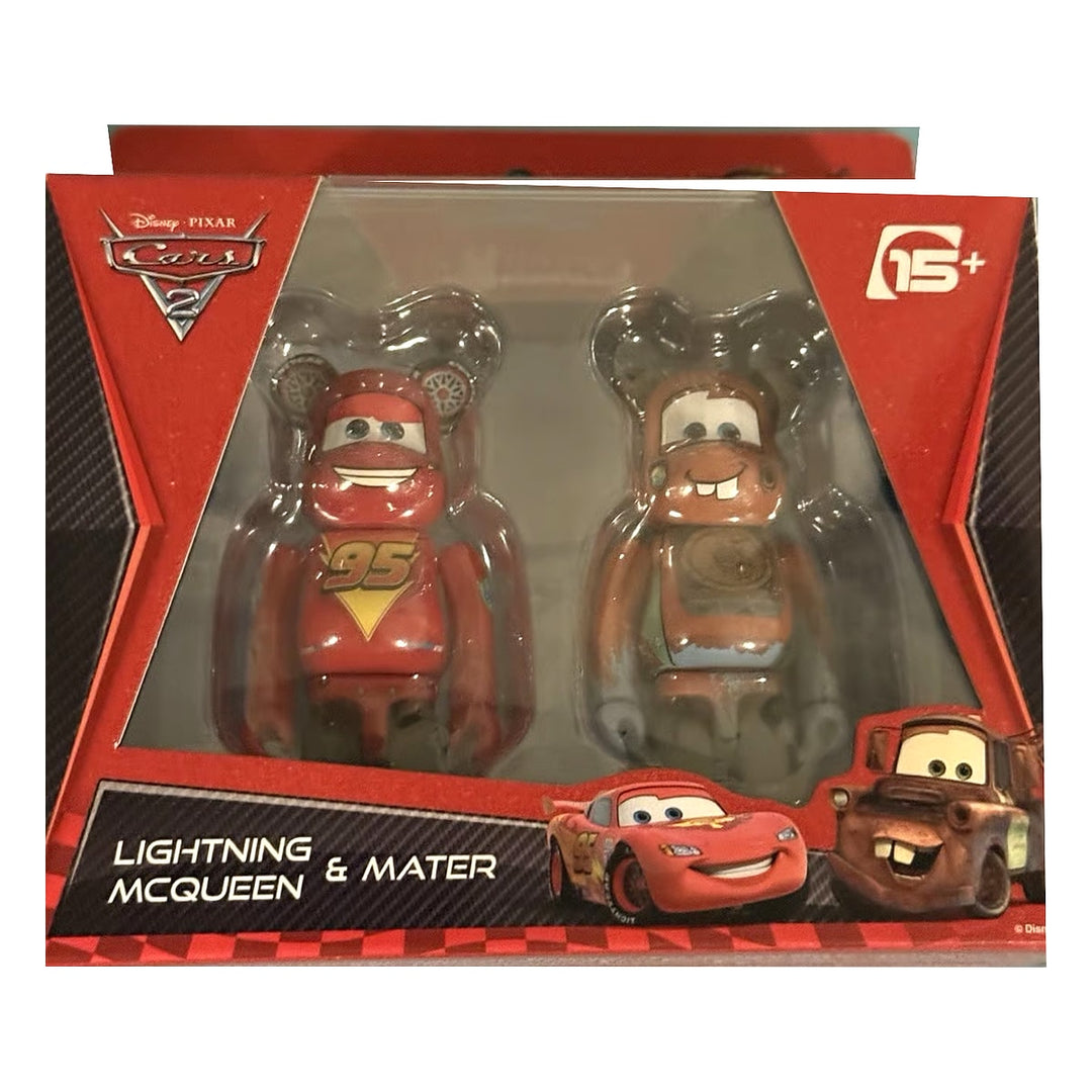 Bearbrick Cars McQueen &amp; Mater 100% - Set of 2