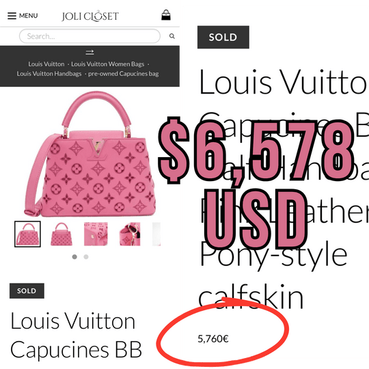 Louis Vuitton Capucines BB Pink Broderie Leather Monogram - Limited Edition