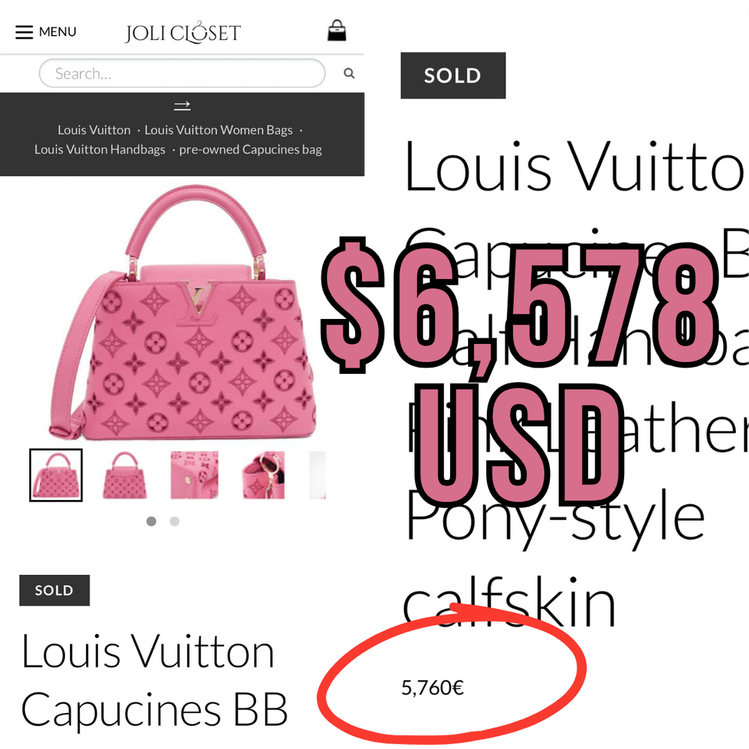 Louis Vuitton Capucines BB Pink Broderie Leather Monogram - Limited Edition