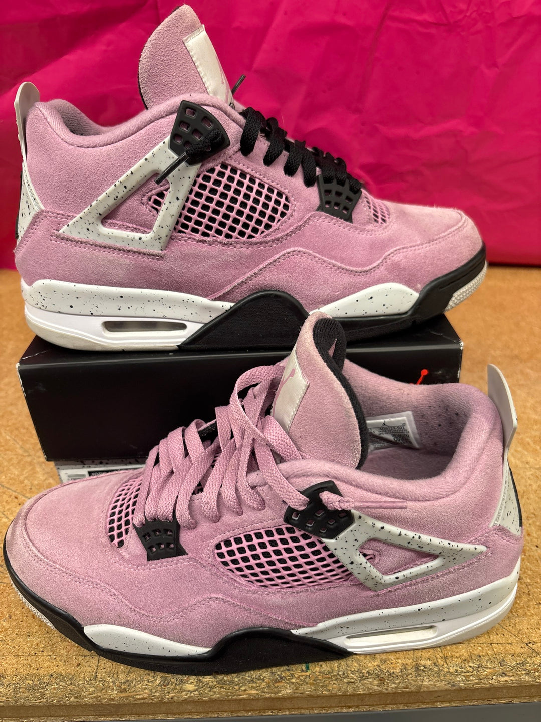 Jordan 4 Pink Orchid Women 12 Used