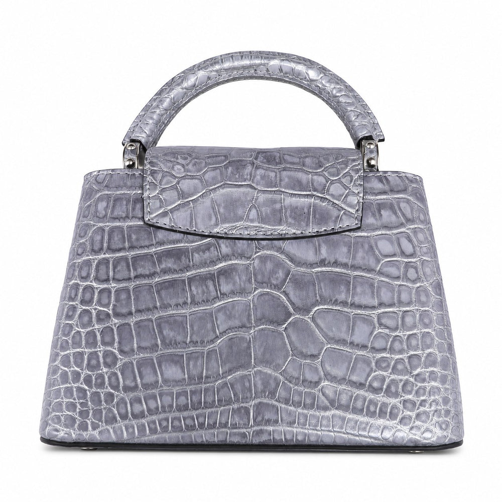 Louis Vuitton Crocodile Capucines BB Silver