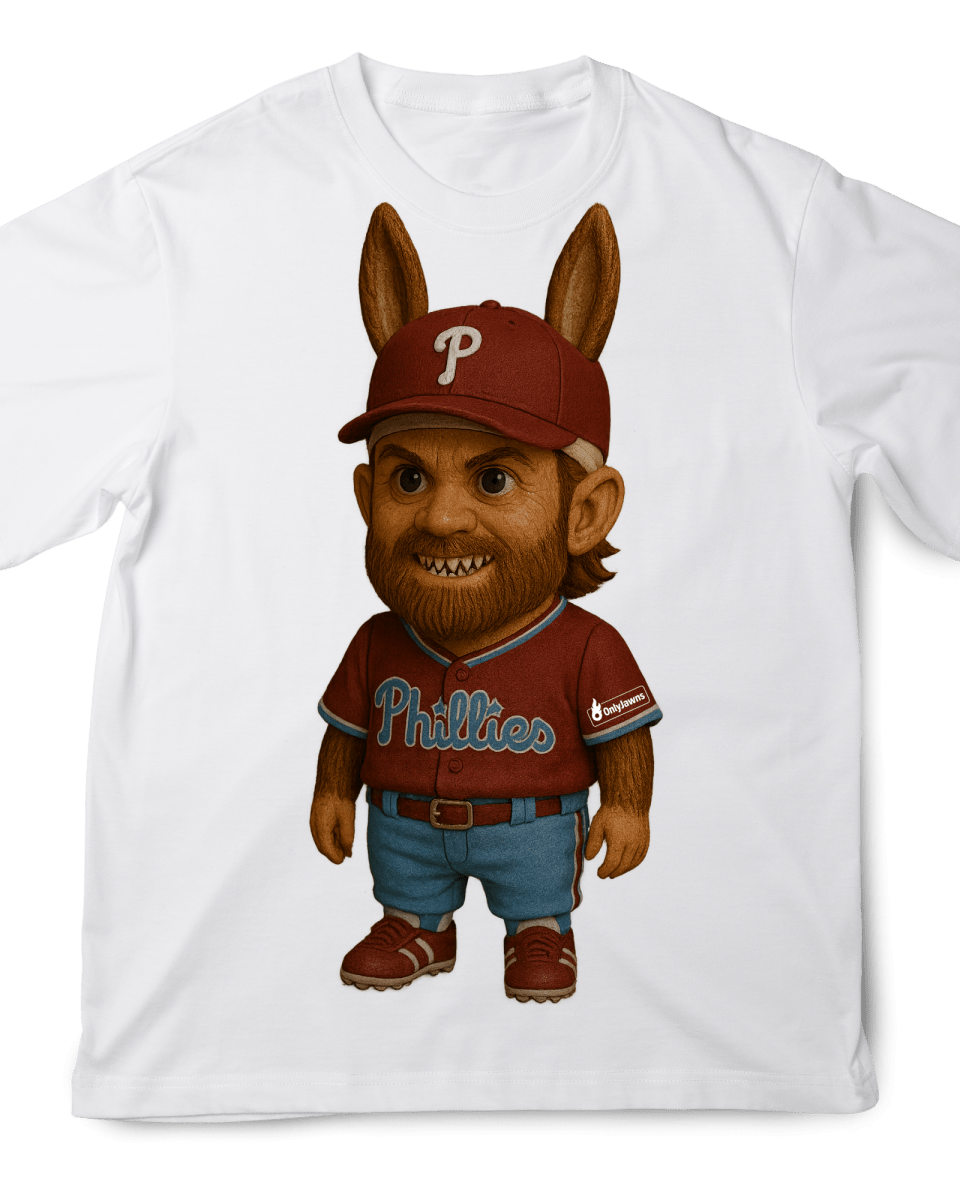 La Bu Bryce Harper - Original Jawns - White T-Shirt - T-Shirt - Jawns on Fire Sneakers & Shoes