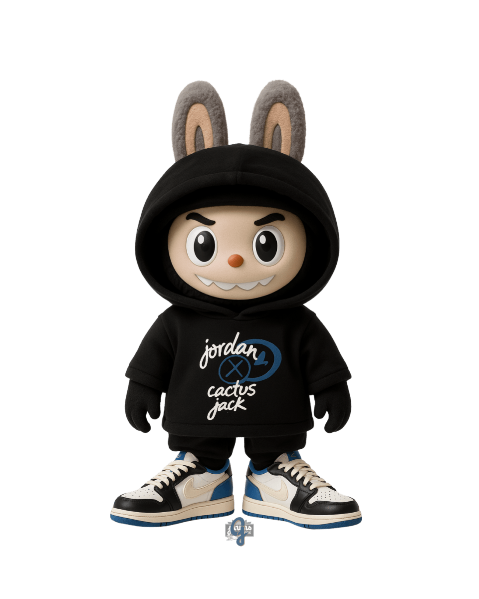 La Bu Bu Cactus Jack Fragment Black - Original Jawns - White T-Shirt - T-Shirt - Jawns on Fire Sneakers & Shoes