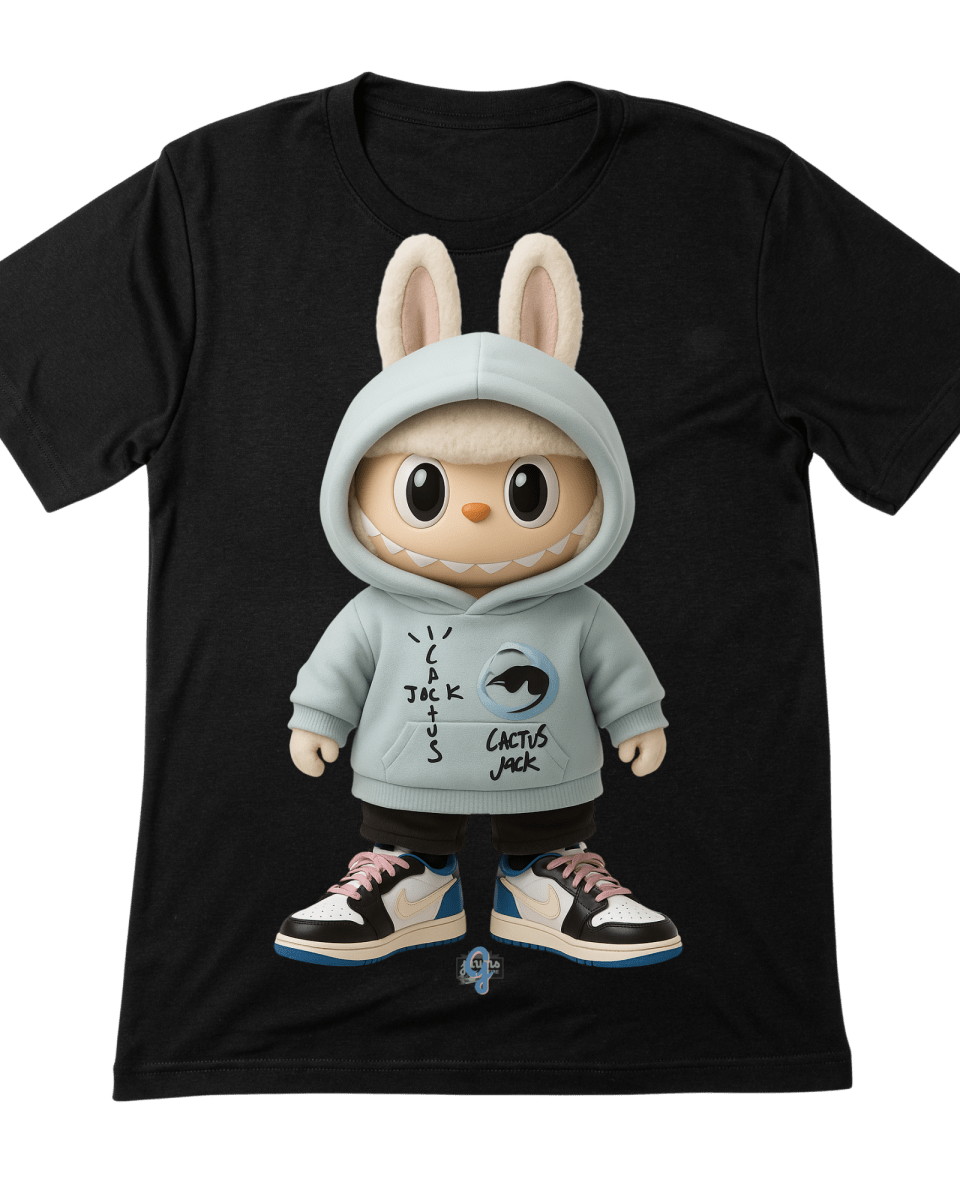 La Bu Bu Cactus Jack Fragment Light Blue - Original Jawns - Black T-Shirt - T-Shirt - Jawns on Fire Sneakers & Shoes