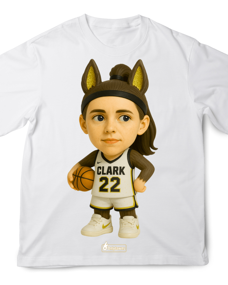 La Bu Bu Caitlin Clark - Original Jawns - White T-Shirt - T-Shirt - Jawns on Fire Sneakers & Shoes