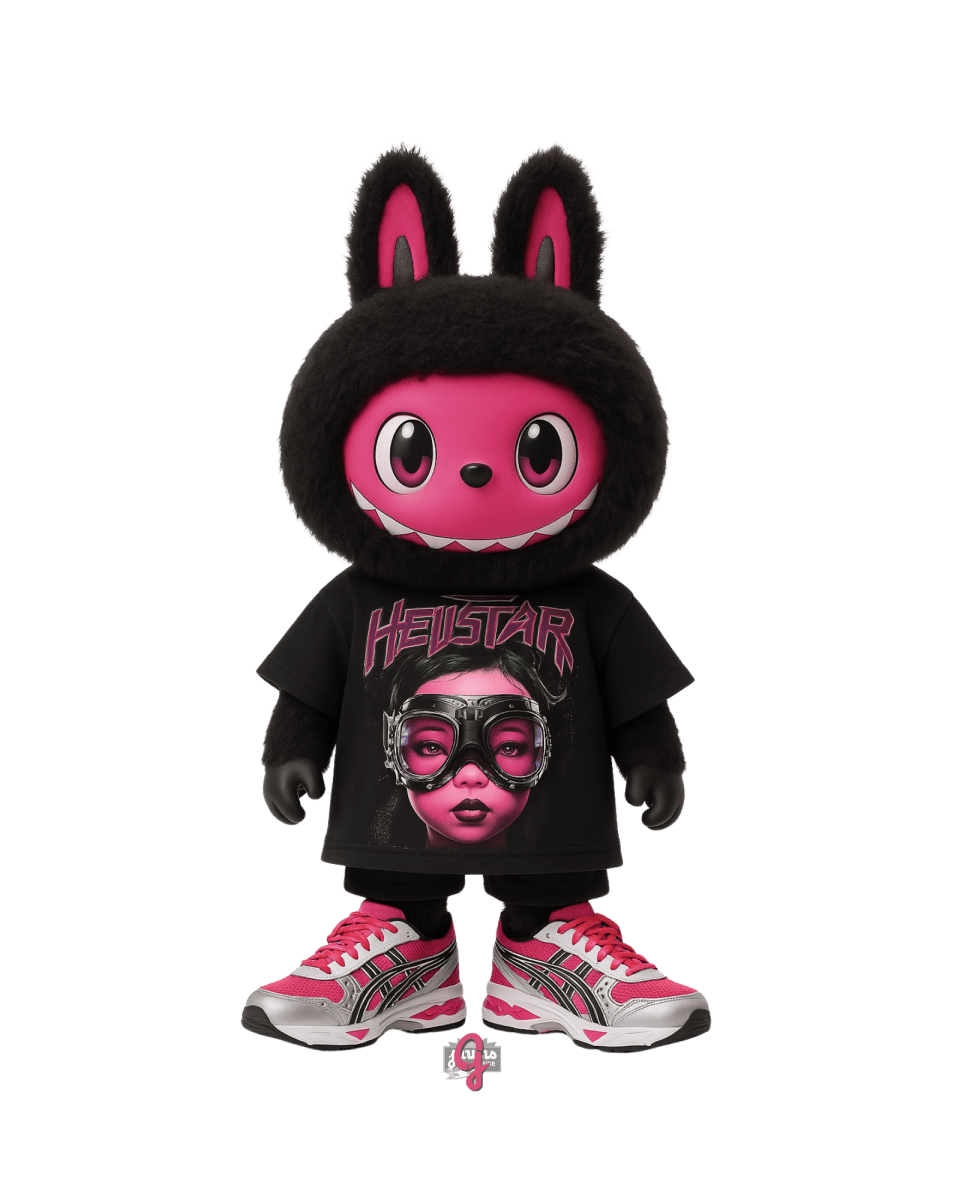 La Bu Bu Hellstar Pink Goggles - Original Jawns - Black T-Shirt - T-Shirt - Jawns on Fire Sneakers & Shoes