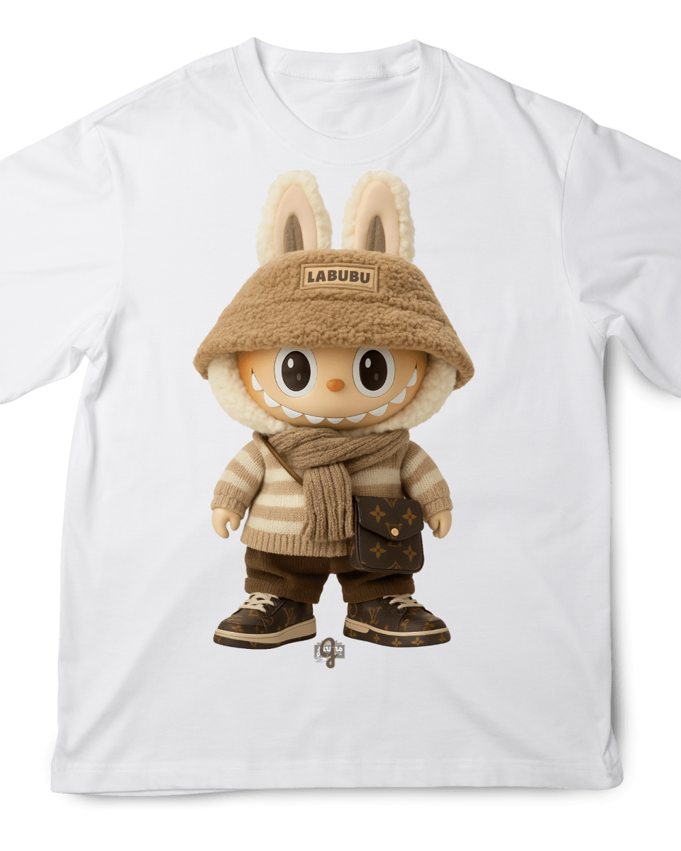 La Bu Bu LV Brown Jawn - Original Jawns - White T-Shirt - T-Shirt - Jawns on Fire Sneakers & Shoes