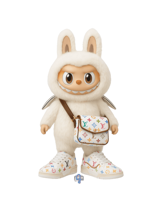 La Bu Bu LV White Multi Color Monogram - Original Jawns - White T-Shirt - T-Shirt - Jawns on Fire Sneakers & Shoes