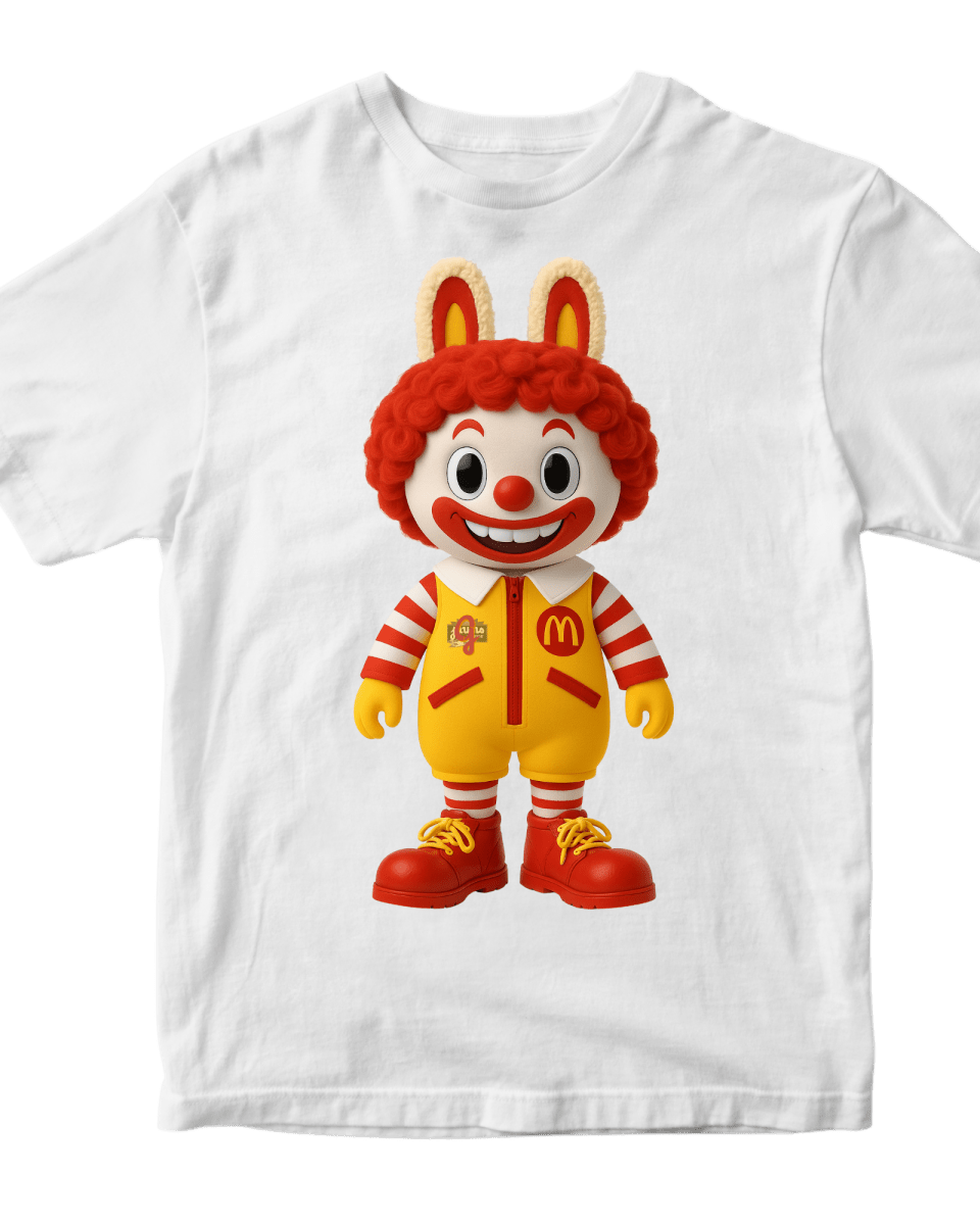 La Bu Bu Ronald McDonald - Original Jawns - White T-Shirt - T-Shirt - Jawns on Fire Sneakers & Shoes