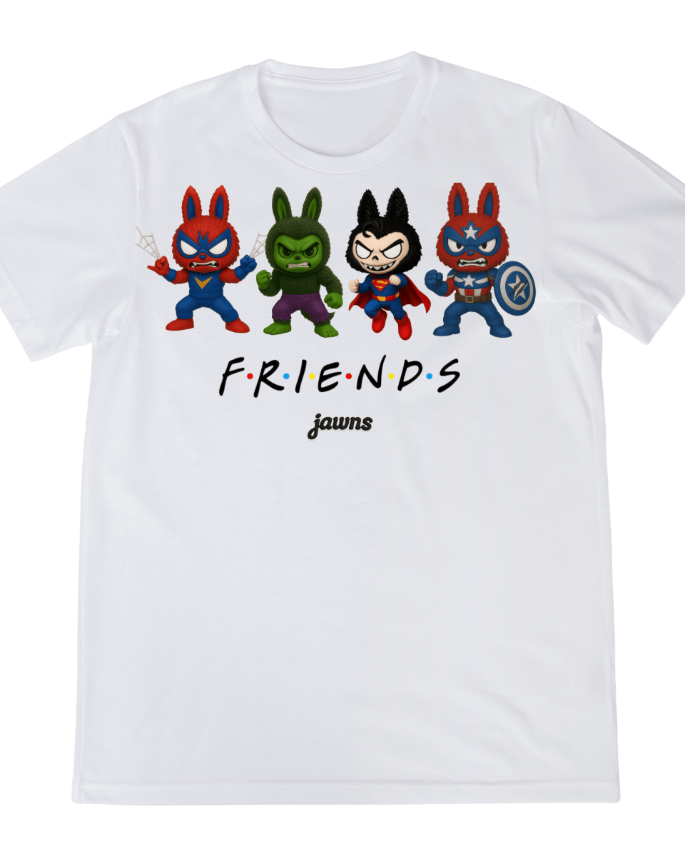 La Bu Bu Super Hero Jawns - Original Jawns - White T-Shirt - T-Shirt - Jawns on Fire Sneakers & Shoes