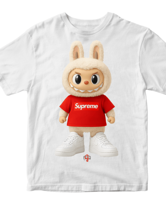 La Bu Bu Supreme Red Box Label - Original Jawns - White T-Shirt - T-Shirt - Jawns on Fire Sneakers & Shoes