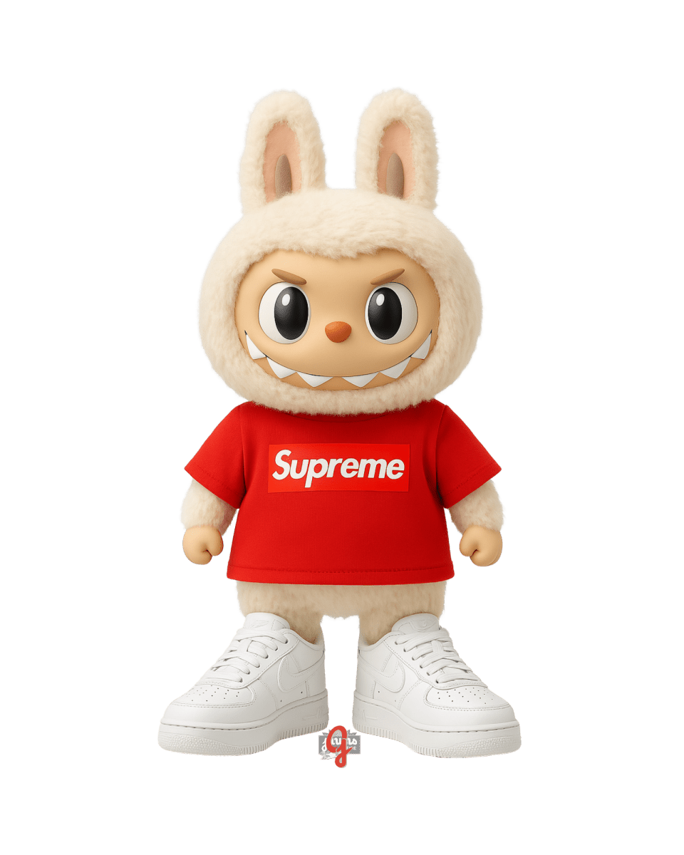 La Bu Bu Supreme Red Box Label - Original Jawns - White T-Shirt - T-Shirt - Jawns on Fire Sneakers & Shoes