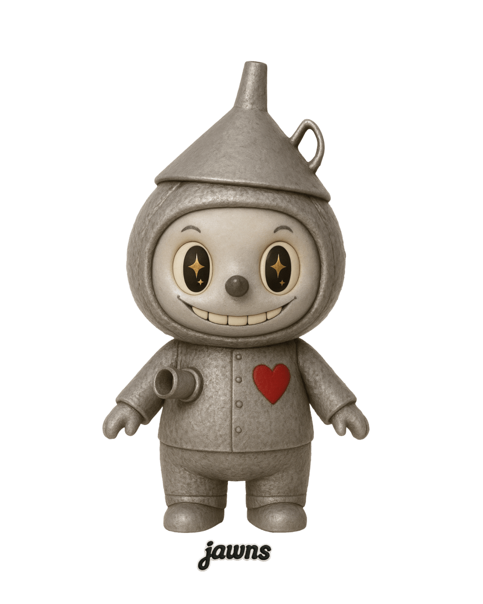 La Bu Bu Tin Man Wizard of Jawns - Original Jawns - White T-Shirt - T-Shirt - Jawns on Fire Sneakers & Shoes