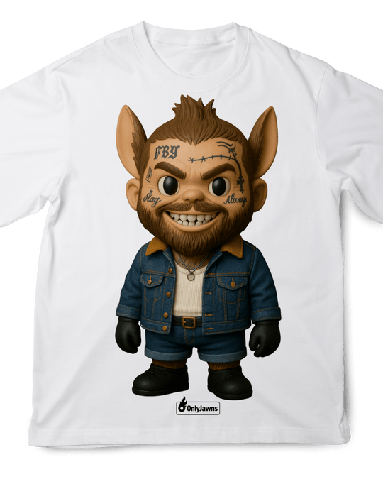 La Bu Post Malone - Original Jawns - White T-Shirt - T-Shirt - Jawns on Fire Sneakers & Shoes