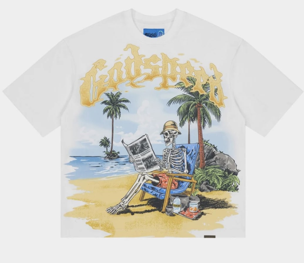 Godspeed Skeleton Beach II T-Shirt White
