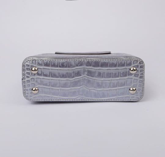 Louis Vuitton Crocodile Capucines BB Silver