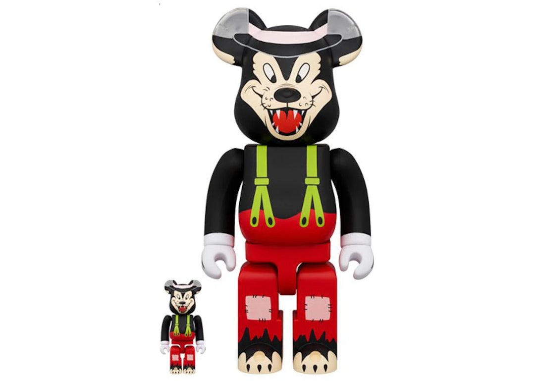 Bearbrick Disney The Big Bad Wolf 100% &amp; 400% Set