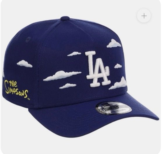 Los Angeles Dodgers New Era 9FORTY A - Frame Snapback Simpsons Cloud Sky Hat Rare - Clothing Accessory - Jawns on Fire Sneakers & Shoes