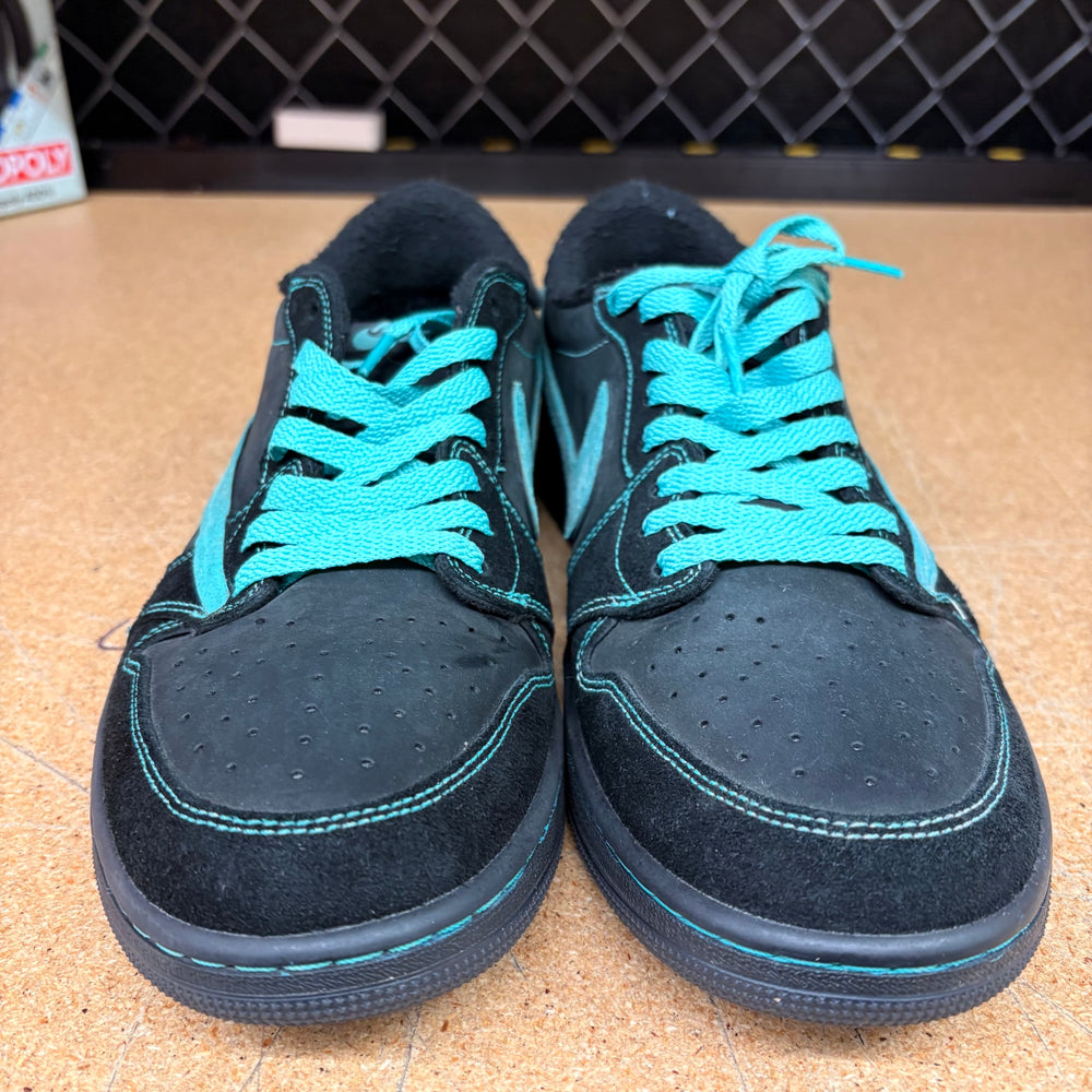 Travis Scott x Air Jordan 1 Low 'Black Phantom Tiffany' - Exclusive Custom (Men 13) Used