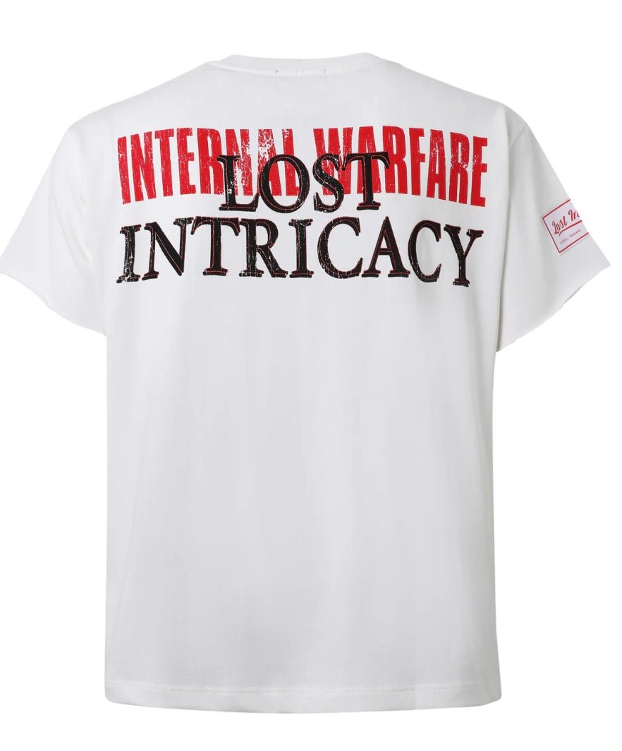 Lost Intricacy White Front Page Mag T-Shirt - Clothing - Mens - Jawns on Fire Sneakers & Shoes