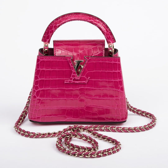 Louis Vuitton Alligator Capucines BB Fuchsia N81215 - Handbags - Jawns on Fire Sneakers &amp; Shoes