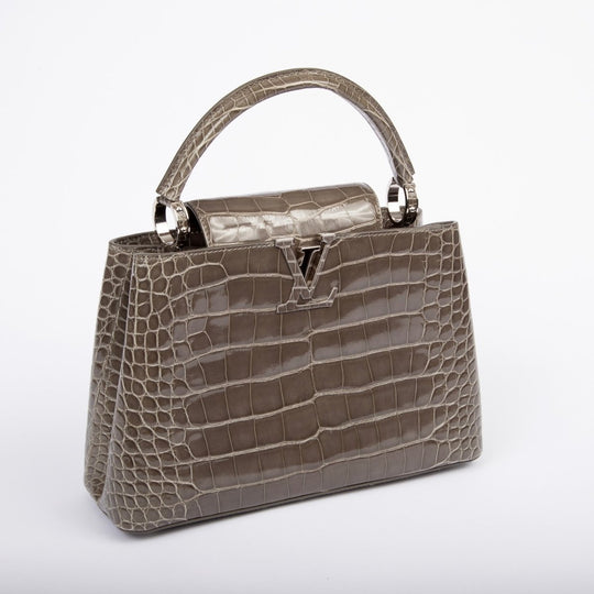 Louis Vuitton Alligator Capucines PM Gris Perle N94018 - Handbags - Jawns on Fire Sneakers &amp; Shoes