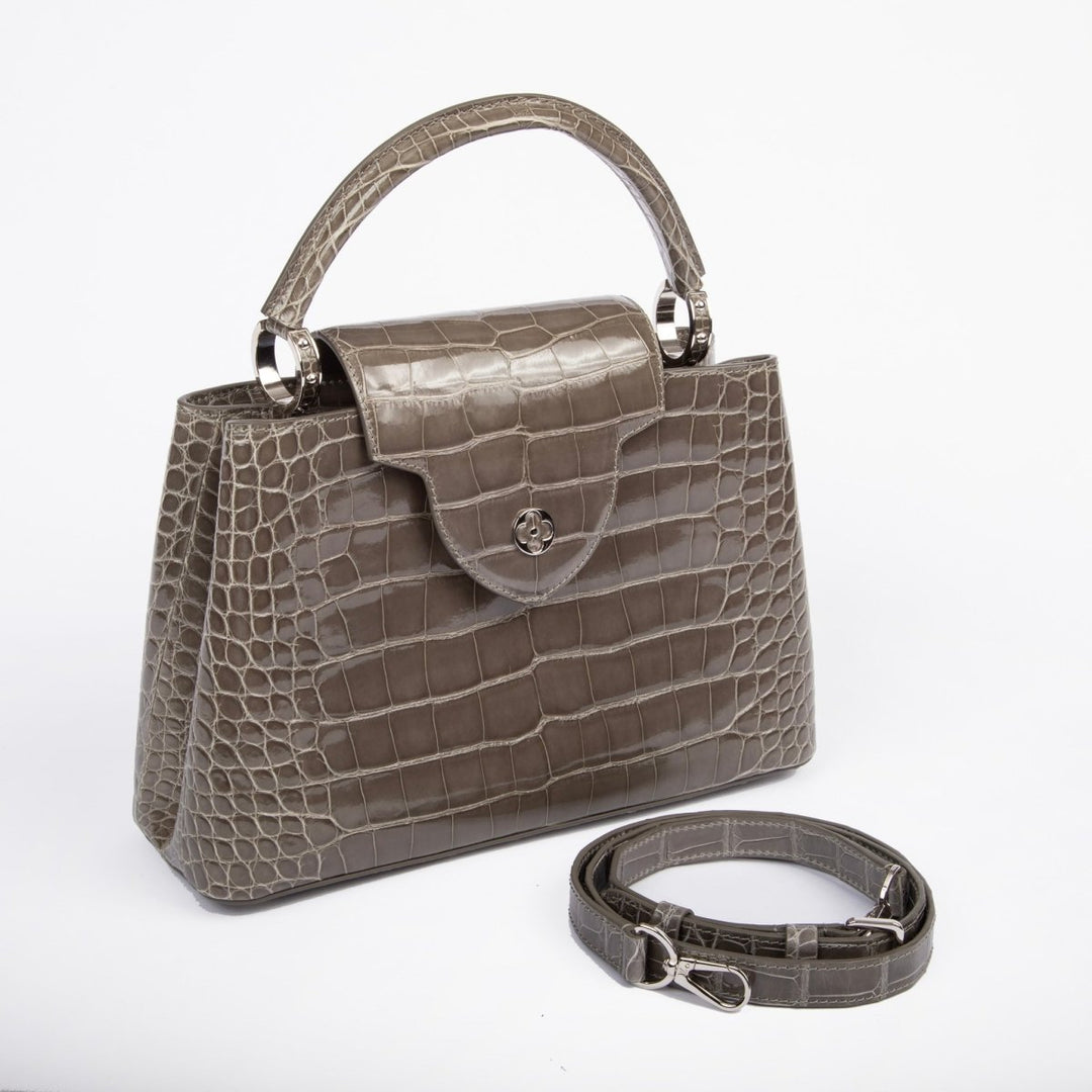 Louis Vuitton Alligator Capucines PM Gris Perle N94018 - Handbags - Jawns on Fire Sneakers &amp; Shoes